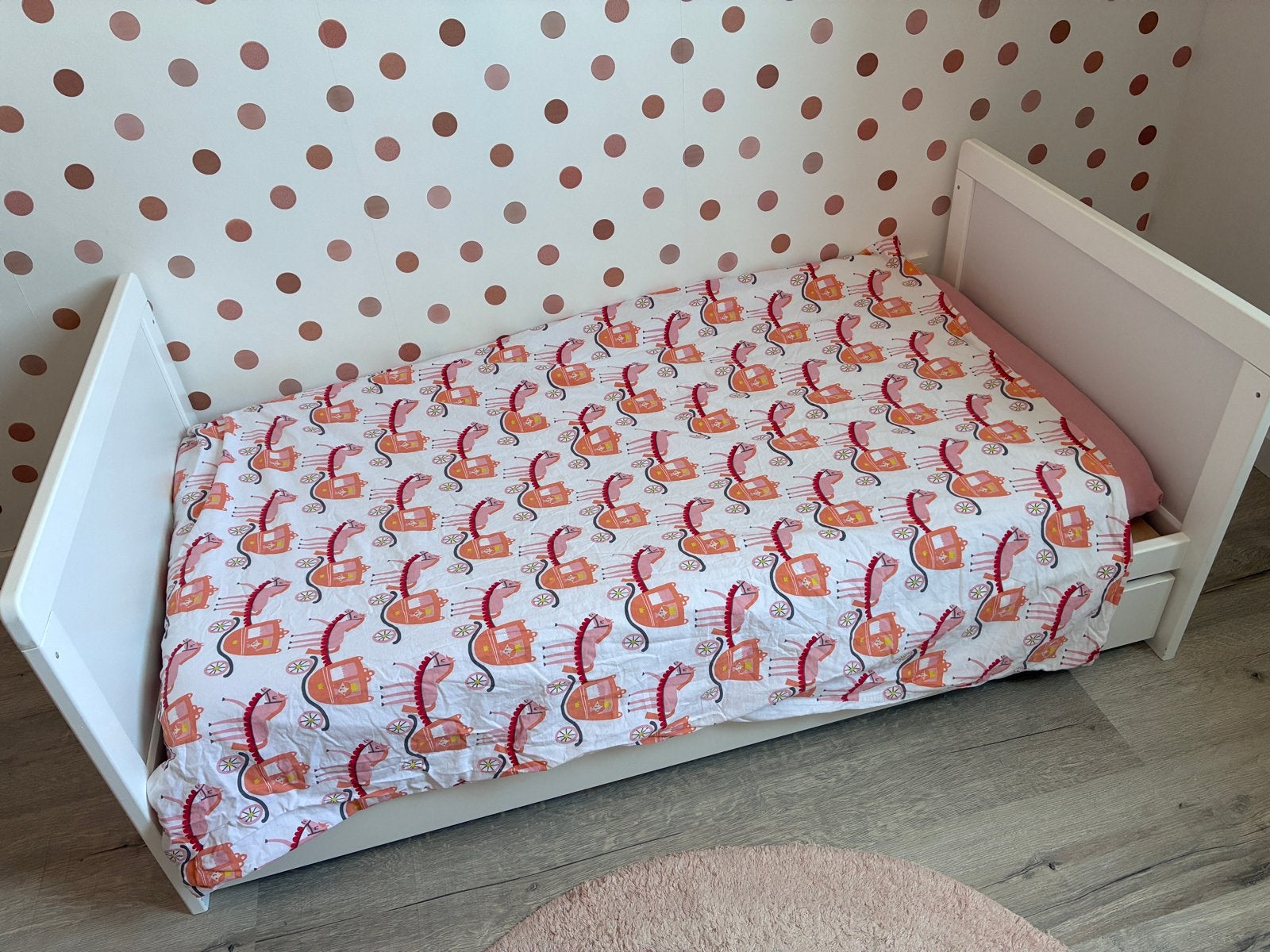 Compleet Petit Amelie Aurore Meegroeibed met  Lade, Huis en Inrichting, Ophalen, Wit, 190 cm of minder, Hout
