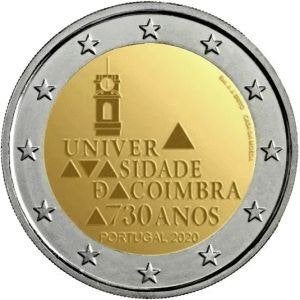 2 Euro Portugal 2020 - Universiteit van Coimbra - UNC, Postzegels en Munten, Munten | Europa | Euromunten, Losse munt, 2 euro