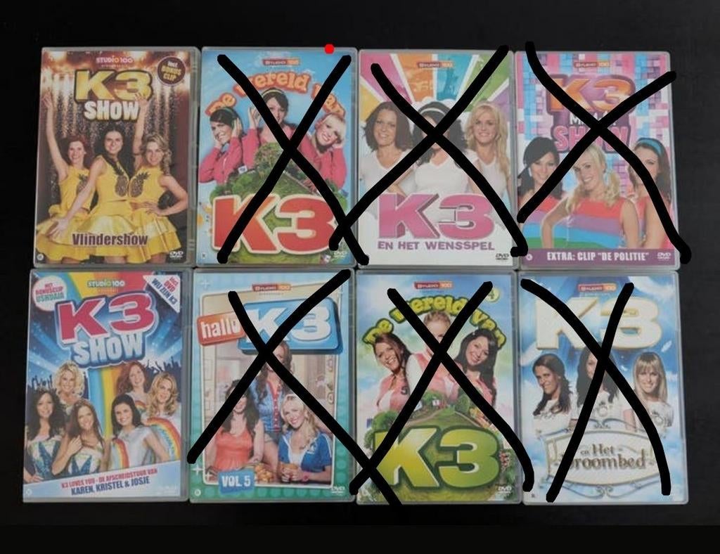 K3 DVD collectie - 8 films en shows / NOG 2, Cd's en Dvd's, Alle leeftijden, Boxset, Ophalen of Verzenden, Komedie