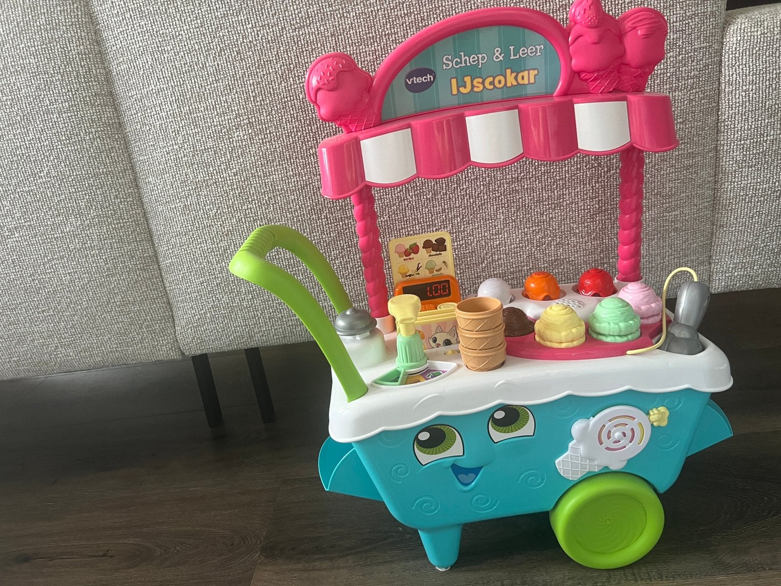 Vtech ijscokar, Ophalen, Zo goed als nieuw, 6 maanden tot 2 jaar