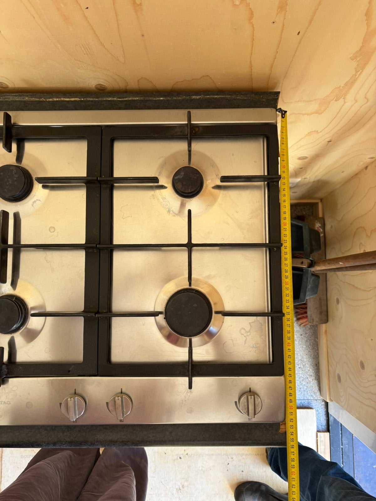 Atag inbouw gaskookplaat, 6 pits, Ophalen, Gebruikt, Inbouw, Gas