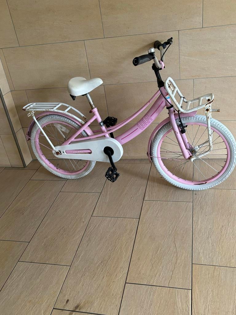 Roze meisjesfiets Lola, Ophalen of Verzenden, Gebruikt, 20 inch, Handrem