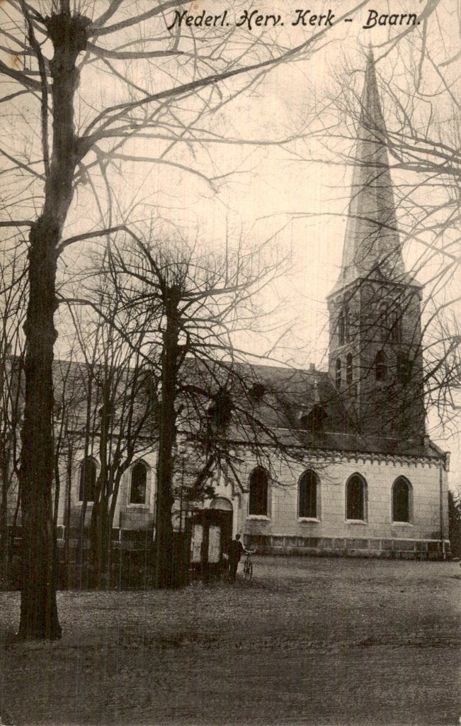 Baarn - Nederl. Herv. Kerk - Gevel en toren, Verzamelen, Ophalen of Verzenden, Voor 1920, Ongelopen, Utrecht