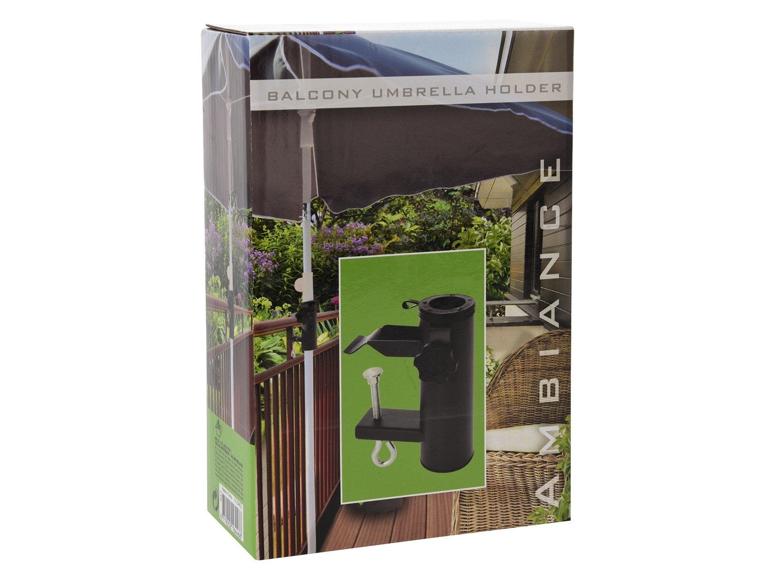 Balkon parasolhouder - Eenvoudige bevestiging aan balustrade, Ophalen of Verzenden, Nieuw, Minder dan 1 meter, Parasolvoet