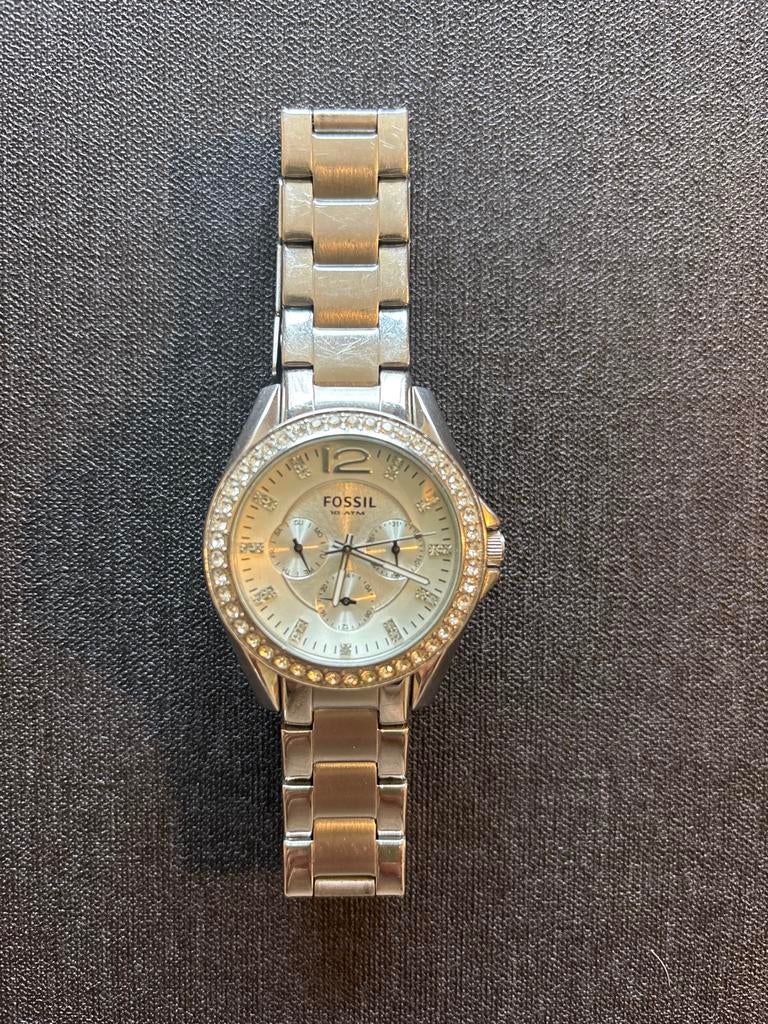 Fossil horloge SKU ES3202, Gebruikt, Staal, Fossil, Polshorloge
