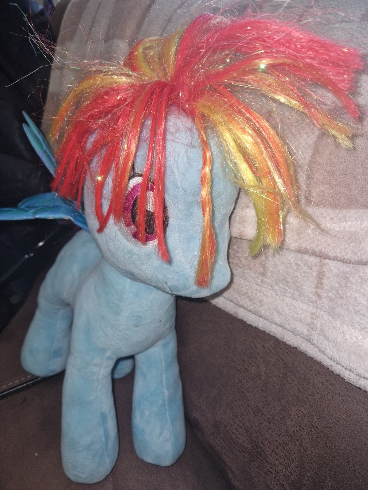 RAINBOW DASH KNUFFEL 40 CM LITTLE PONY, Ophalen of Verzenden, Zo goed als nieuw, Overige typen