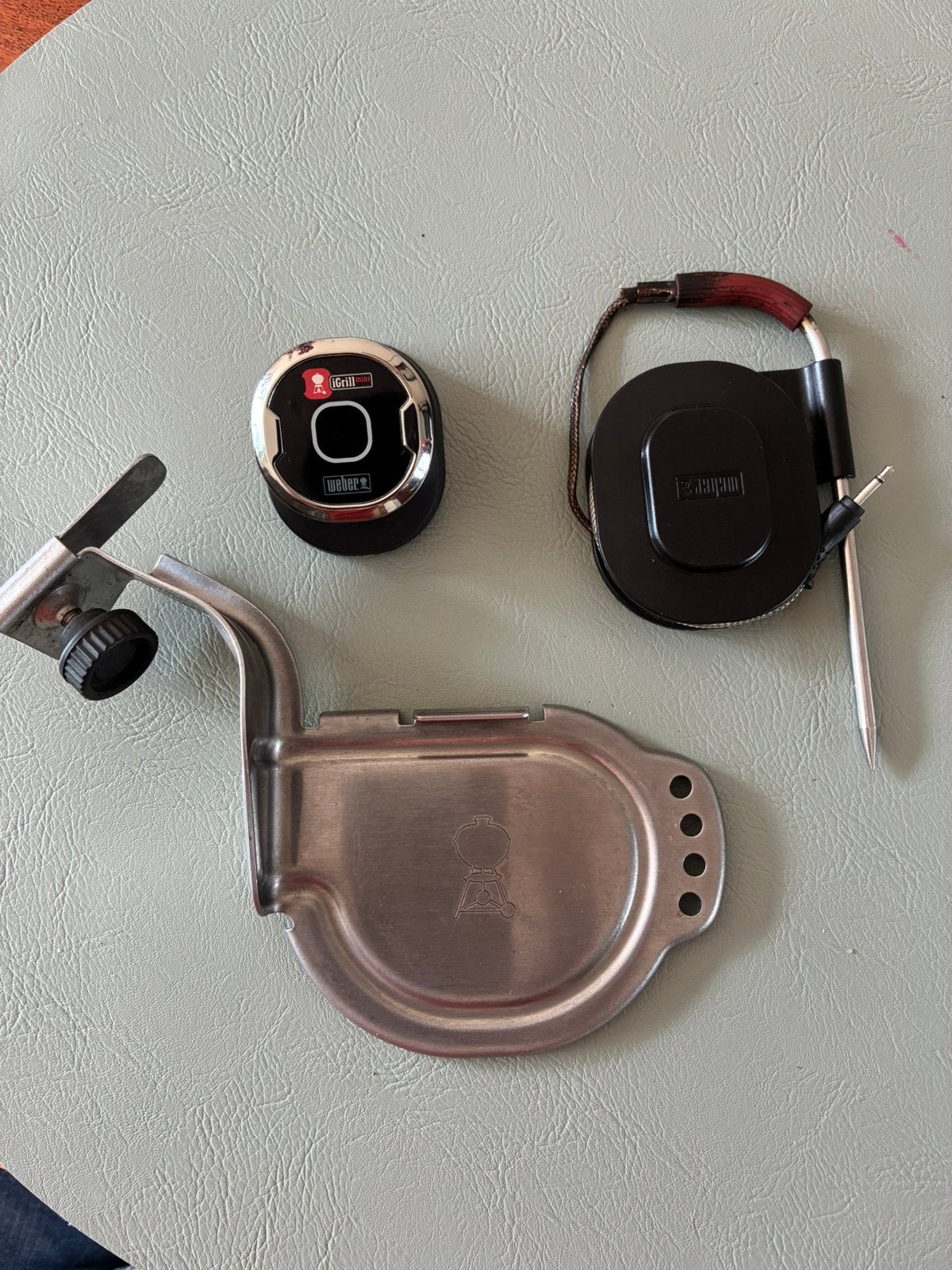 Weber iGrill Mini incl houder in goede staat, Ophalen of Verzenden, Zo goed als nieuw