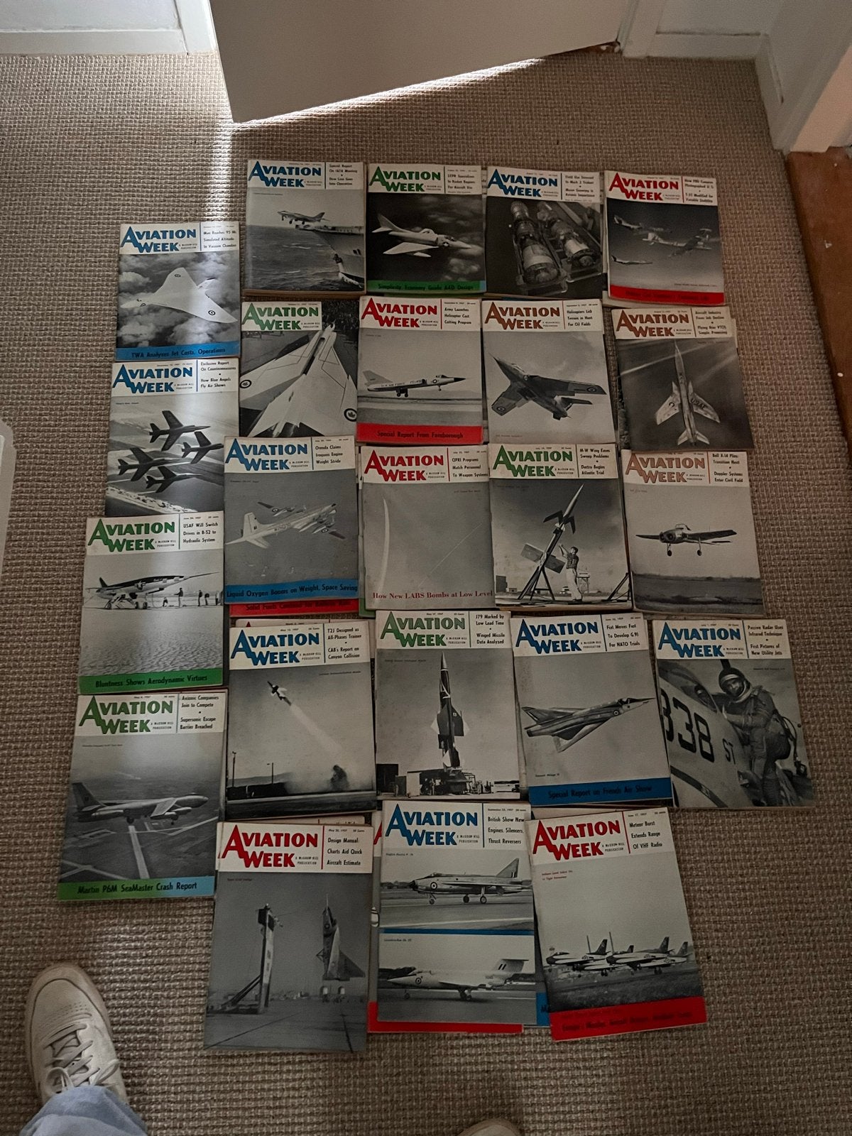 Aviation Week Tijdschriften - Jaargang 1959 - Goede Staat, Ophalen of Verzenden, Gelezen, Overige typen