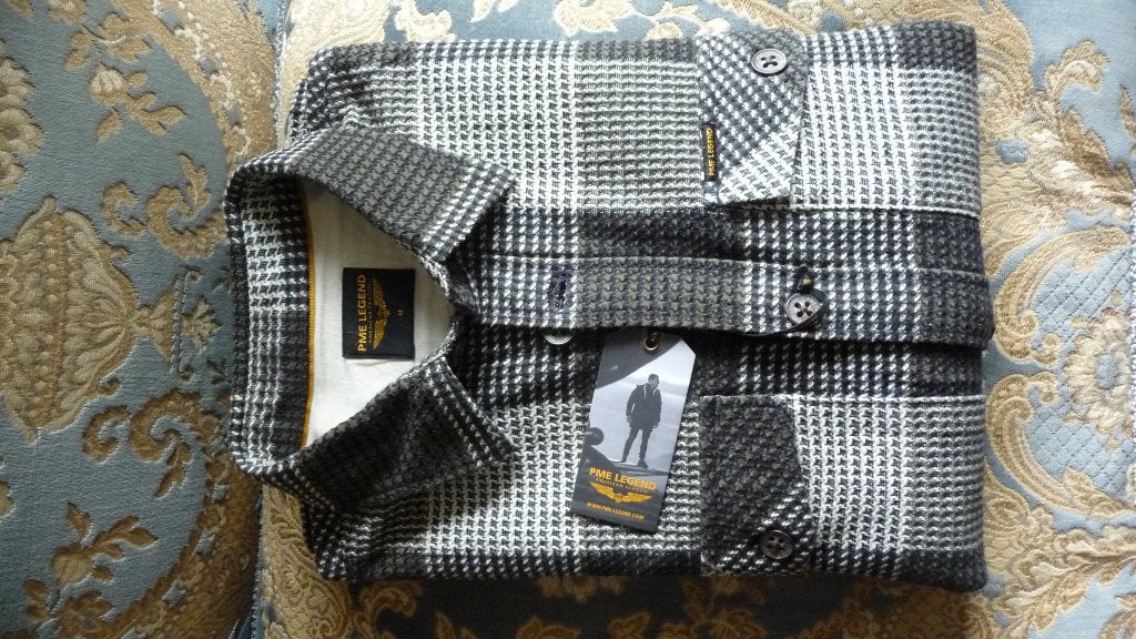 2.) PME Legend - M Overbloes ruit/Vest, Meerkleurig, Nieuw, PME Legend, Halswijdte 39/40 (M)