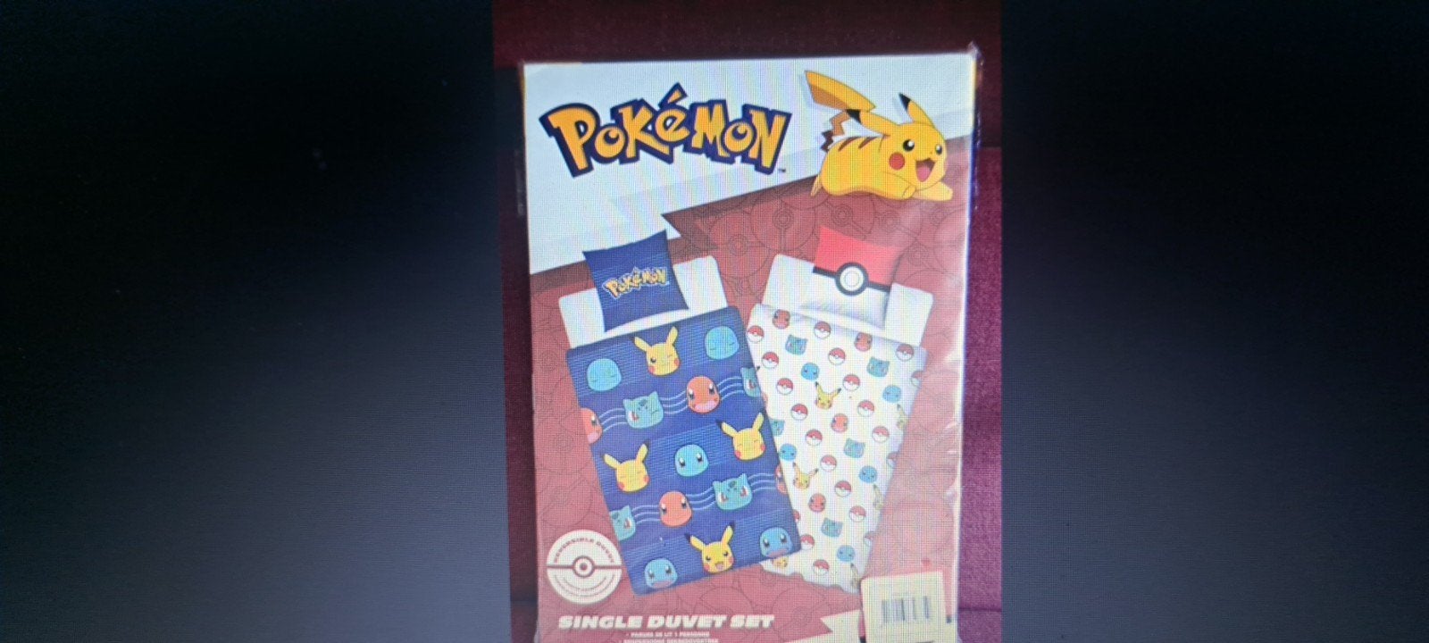 Pokémon Dekbedovertrek Eenpersoons 140x200 cm, Eenpersoons, Meerkleurig, Dekbedovertrek, Katoen