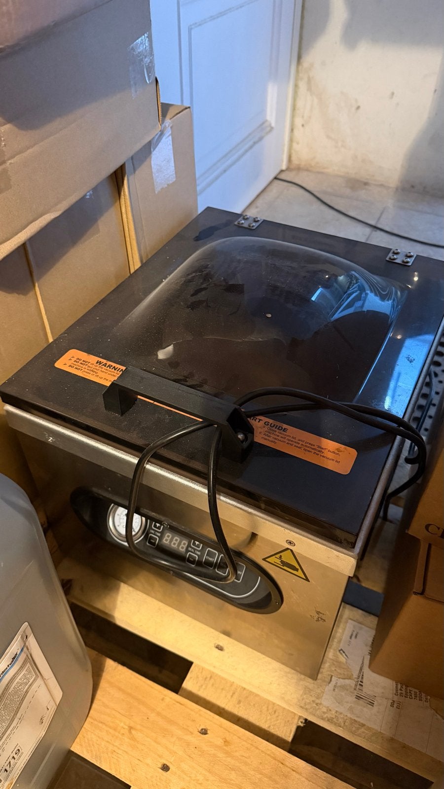 Vacuümmachine voor voedsel (kapot), Ophalen, Gebruikt