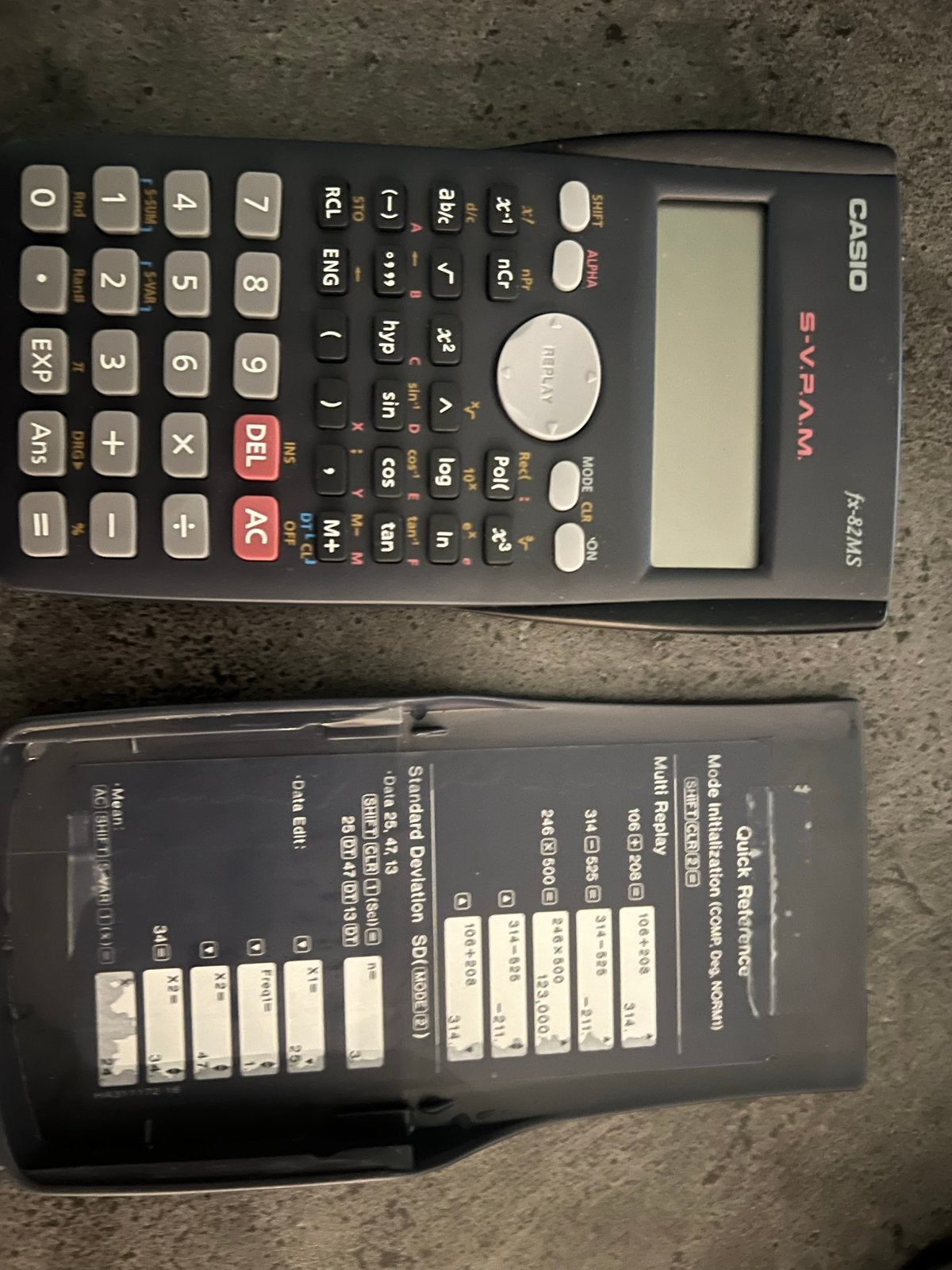 Casio fx-82MS, Ophalen of Verzenden, Zo goed als nieuw