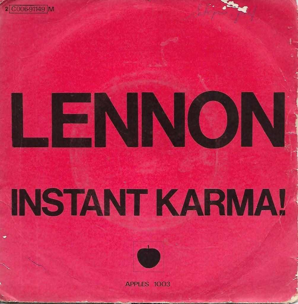 Lennon - Instant karma, Fotohoes, Ophalen of Verzenden, Gebruikt, Pop