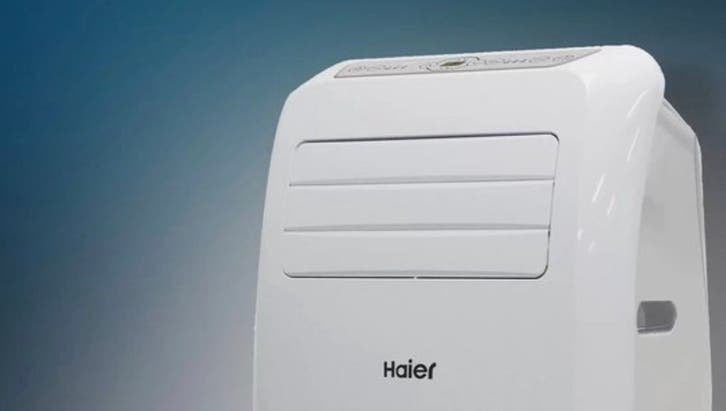 Mobiele Airco Haier AM09AA1TAA - Koel en Ontvochtig, Witgoed en Apparatuur, Airco's, Ophalen, Gebruikt, Minder dan 60 m³, 3 snelheden of meer