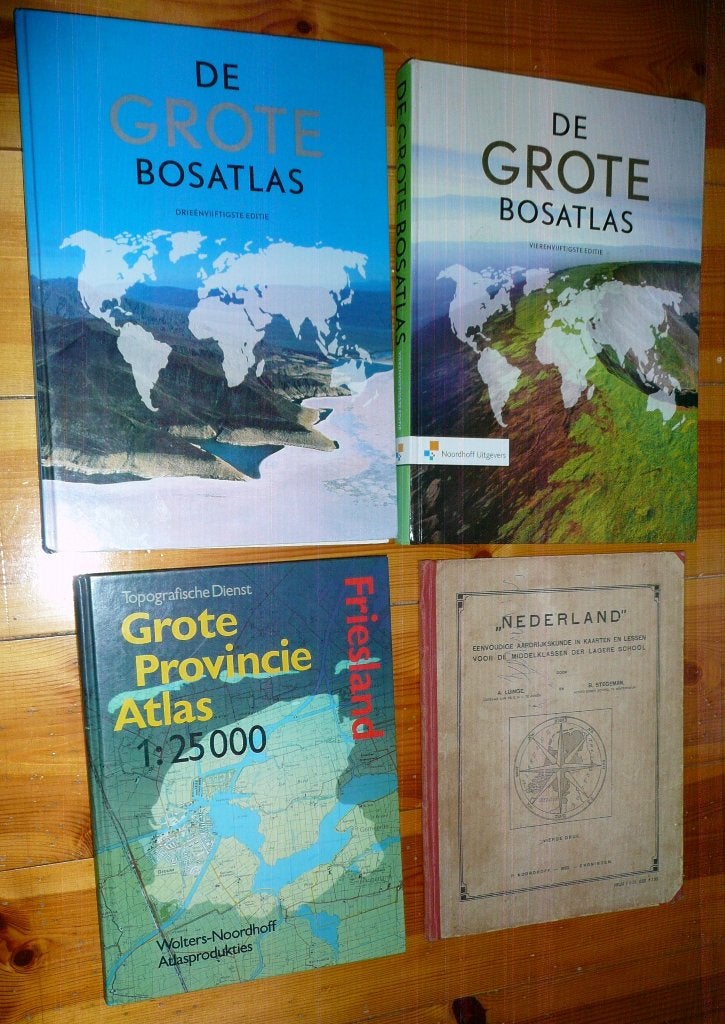 6 x atlas: BOS SLEESWIJK’S LUINGE STEGEMAN, Ophalen of Verzenden, Gelezen, School, Studie en Wetenschap