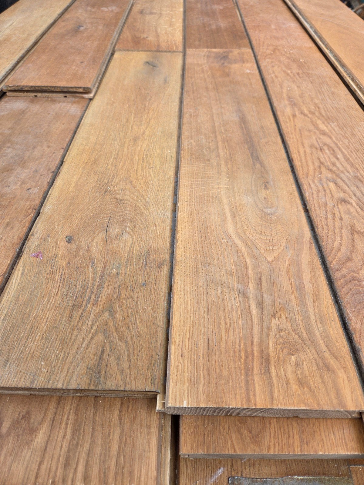 Masdief eiken houten vloer planken, Ophalen, Vloerdelen of -planken, 10 m² of meer, 10 tot 30 cm