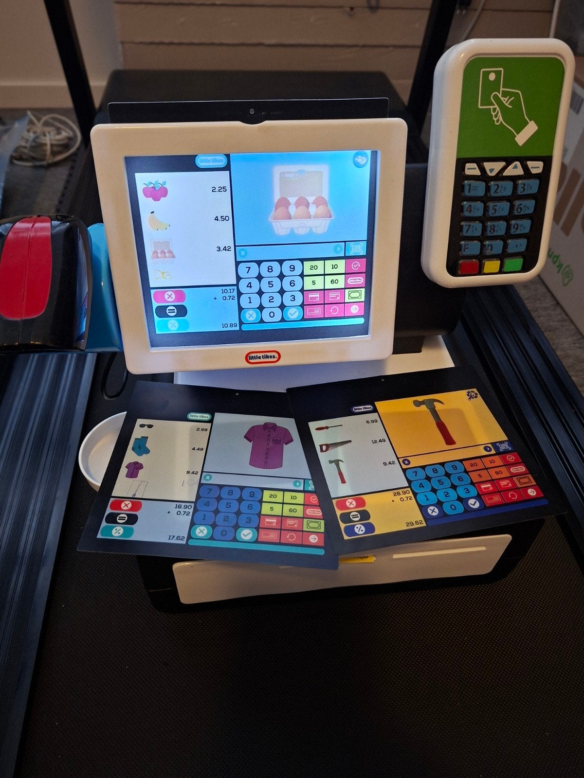 Little Tices speelgoedkassa met accessoires, Spelcomputers en Games, Ophalen, Zo goed als nieuw, Overige kleuren, 3DS