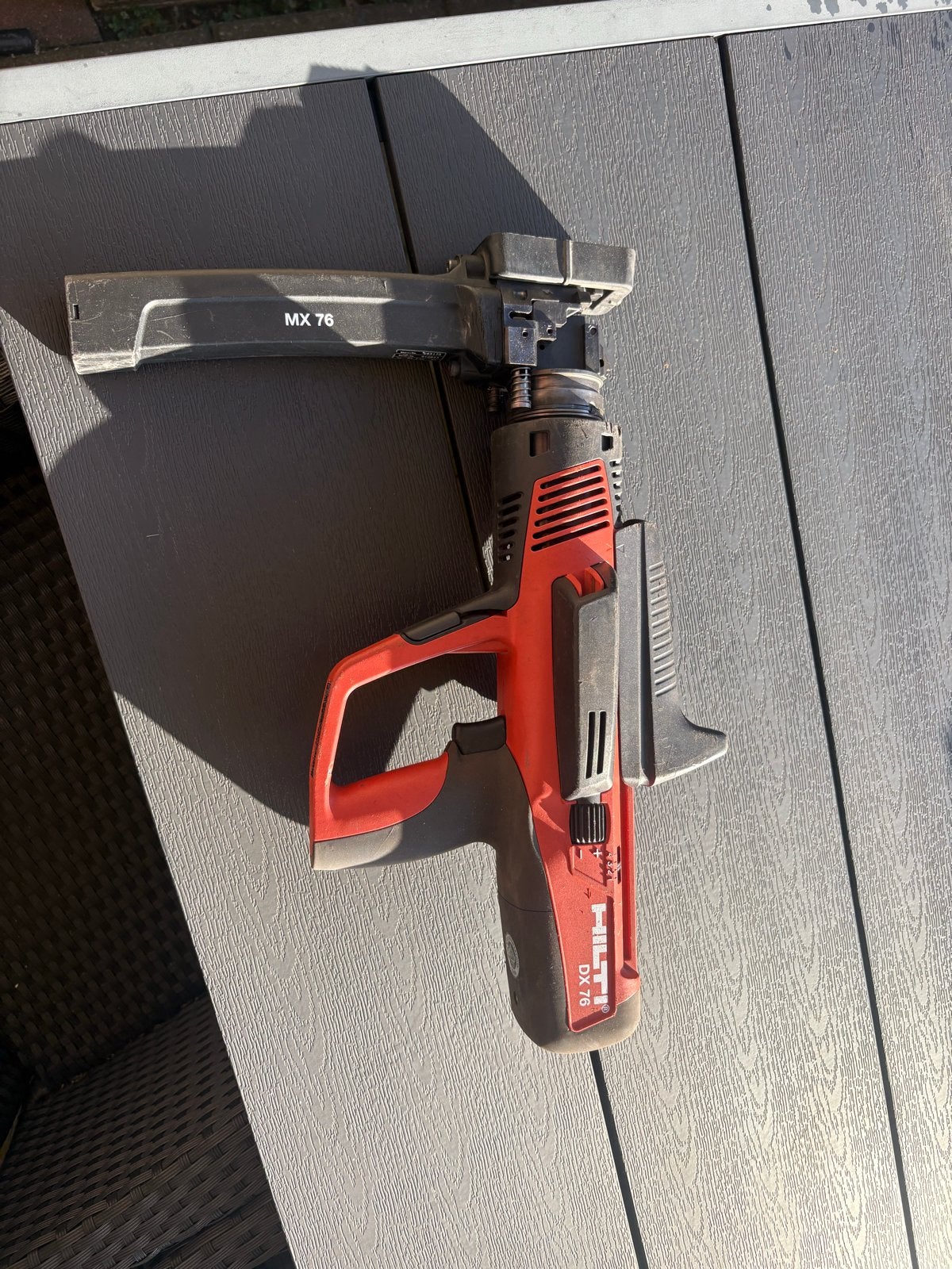 Hilti DX 76 PTR kruidschiethamer met goede plunjer, Doe-het-zelf en Verbouw, Gereedschap | Handgereedschap, Ophalen, Gebruikt