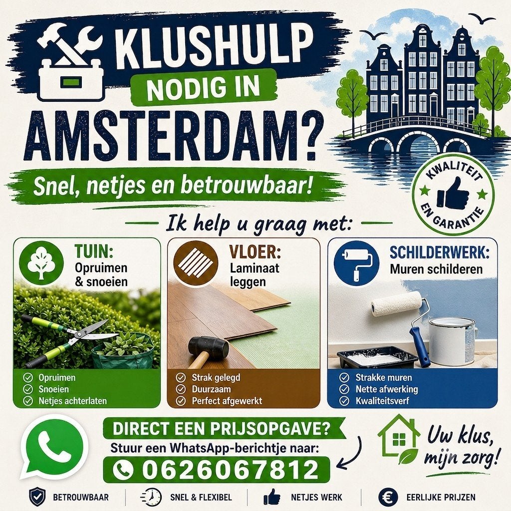 Klusjesman/Handyman, Ophalen of Verzenden