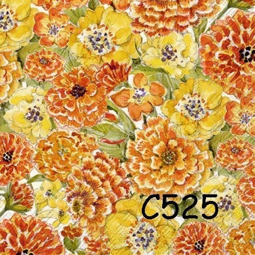 Servetten decoupage/bullet journal – Calendula C525, Verzenden, Nieuw