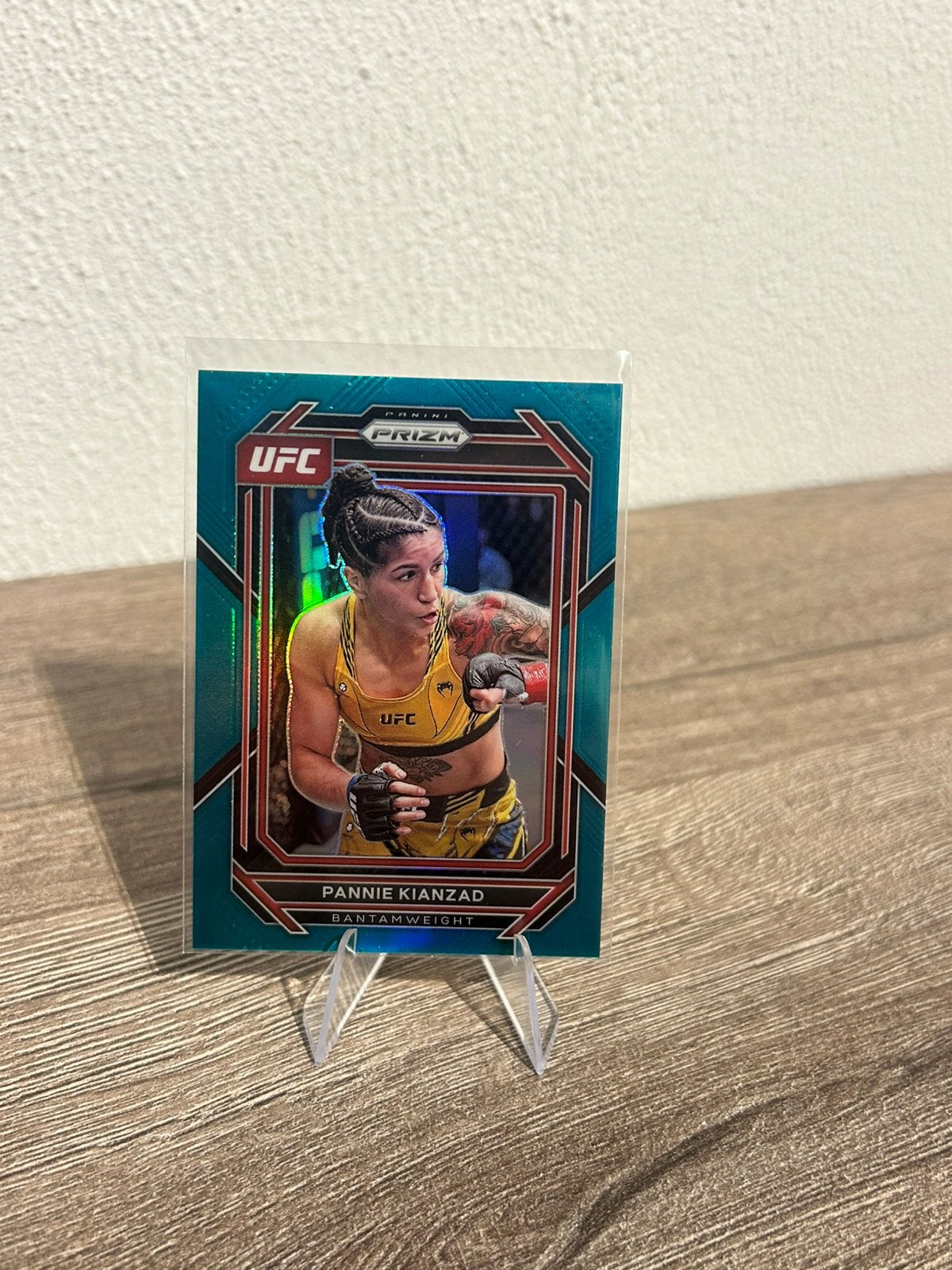 Pannie Kianzad 2023 Panini Prizm UFC #154 /49 Aqua, Ophalen of Verzenden, Zo goed als nieuw, Plaatje