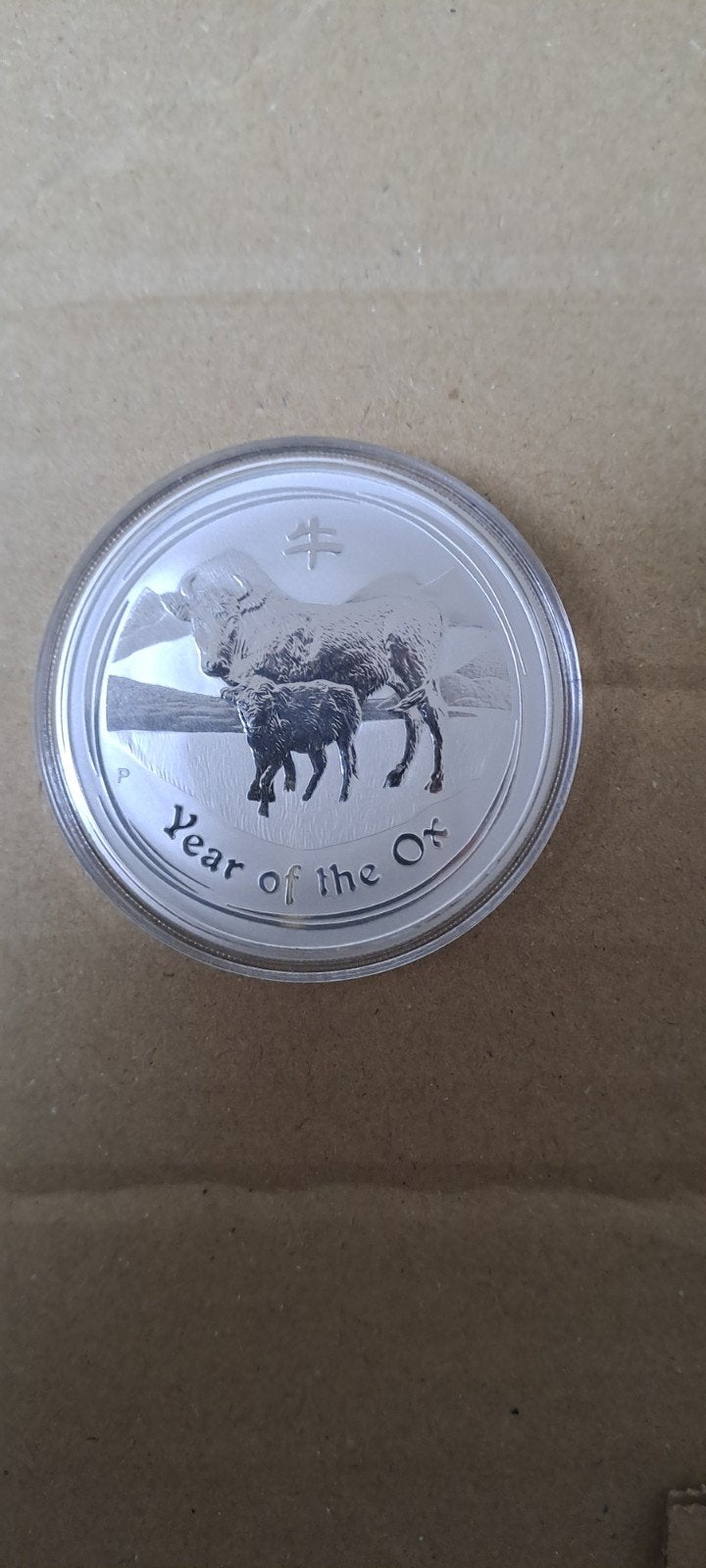 Lunar Serie 2 Os 2009 Zilveren Munt 2oz, Ophalen of Verzenden, Overige landen, Losse munt, Zilver