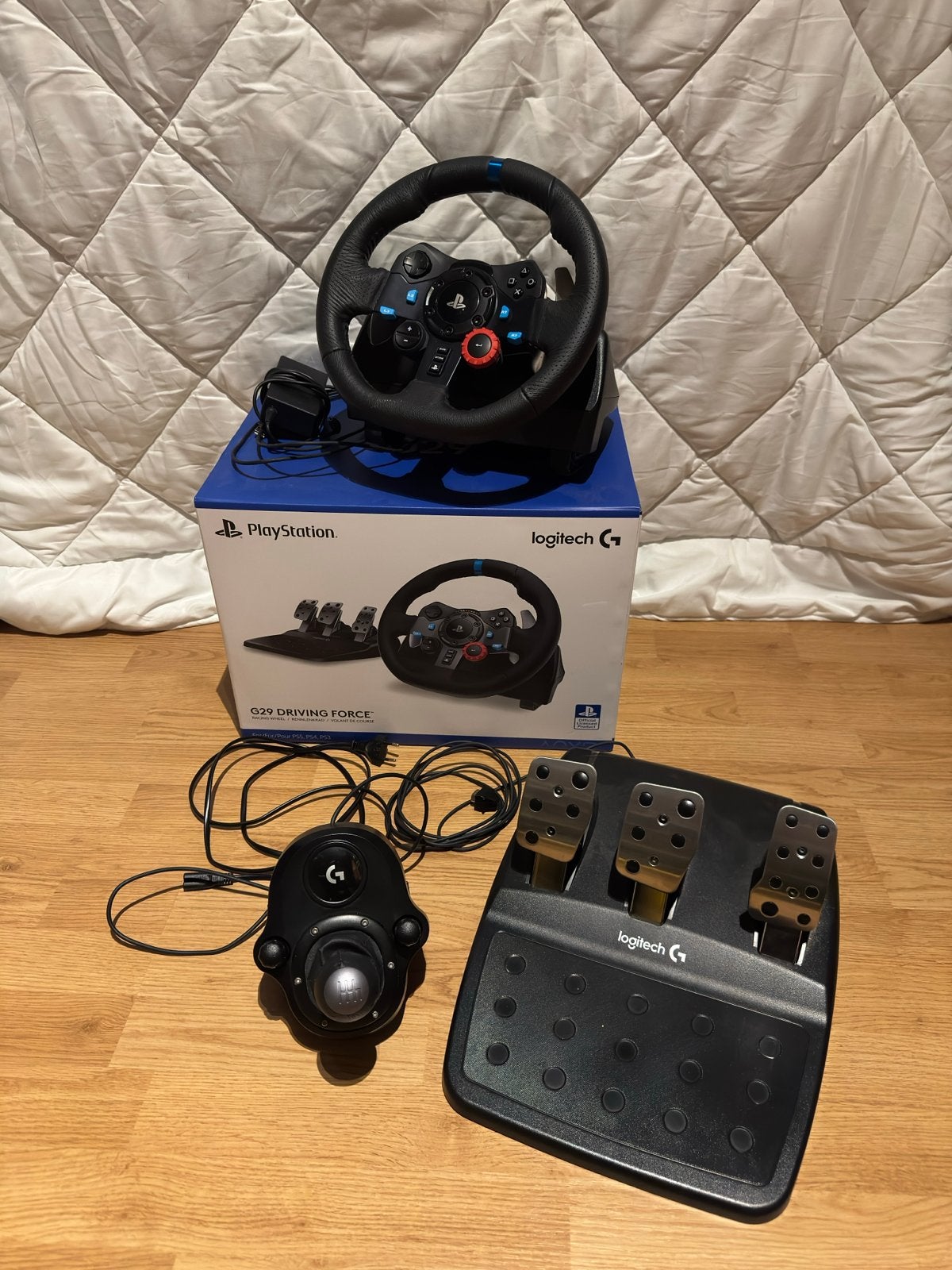 Logitech G29 Stuur, Pedalen + Shifter - Voor PC/Playstation, Ophalen, Racestuur, Force feedback, Zo goed als nieuw