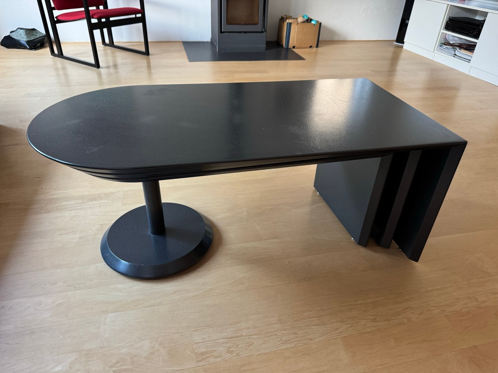 Design Leolux Cyclo 516 salontafel - Originele lak, Huis en Inrichting, Ophalen, 100 tot 150 cm, 50 tot 100 cm, Overige vormen