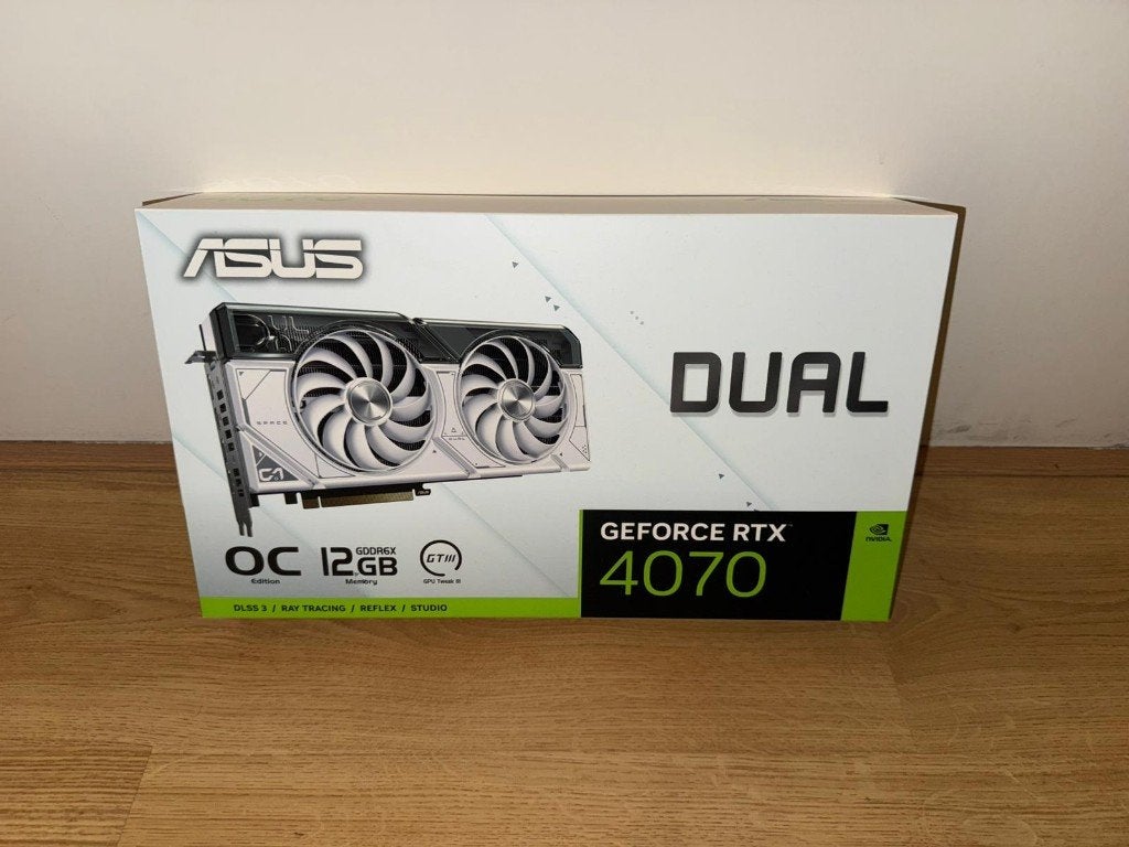 ASUS Dual GeForce RTX 4070 White OC Edition 12GB GDDR6X, Computers en Software, Ophalen, Gebruikt, GDDR6, PCI-Express 4