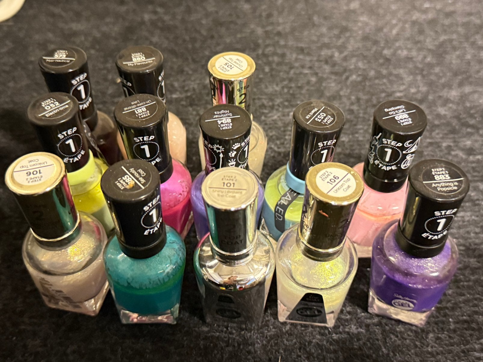 Partij Sally Hansen Miracle Gel nagellak – diverse kleuren, Ophalen of Verzenden, Gebruikt, Overige kleuren, Handen en Nagels
