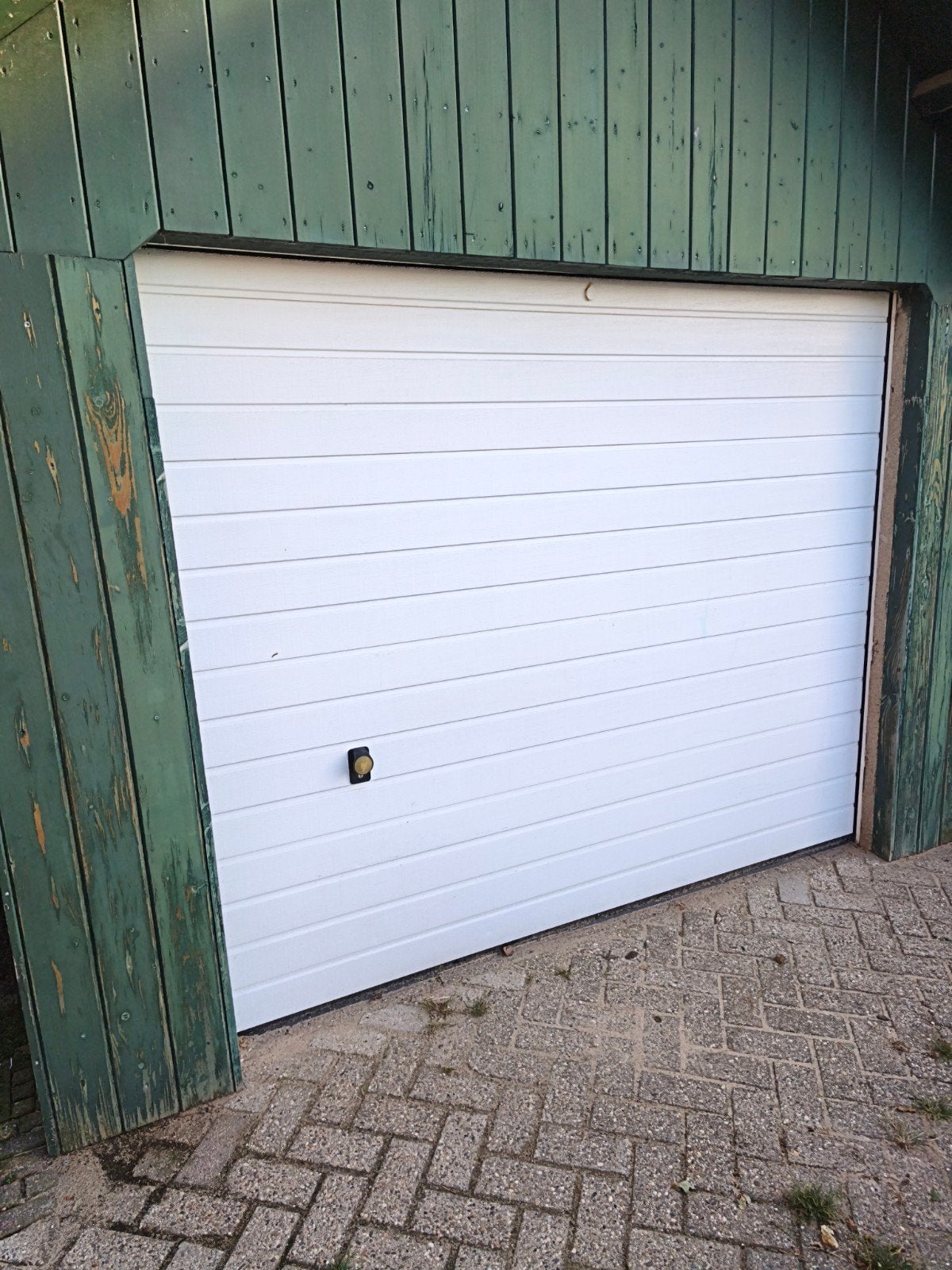Witte roldeur met Hörmann SupraMatic E motor, Ophalen, Gebruikt, Garagedeur, 120 cm of meer