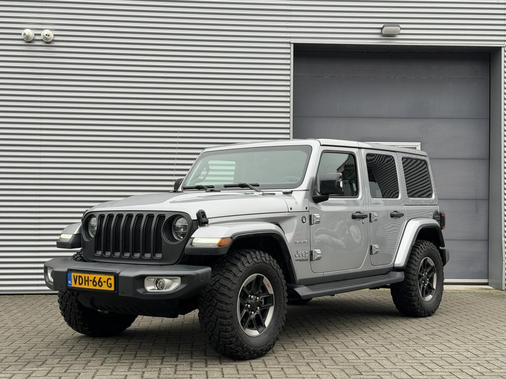 Jeep Wrangler 2.2D Sahara I Aut. I Grijs Kenteken I 12000 Km, Auto's, Bestelauto's, Gebruikt, Euro 6, 4 cilinders, Origineel Nederlands
