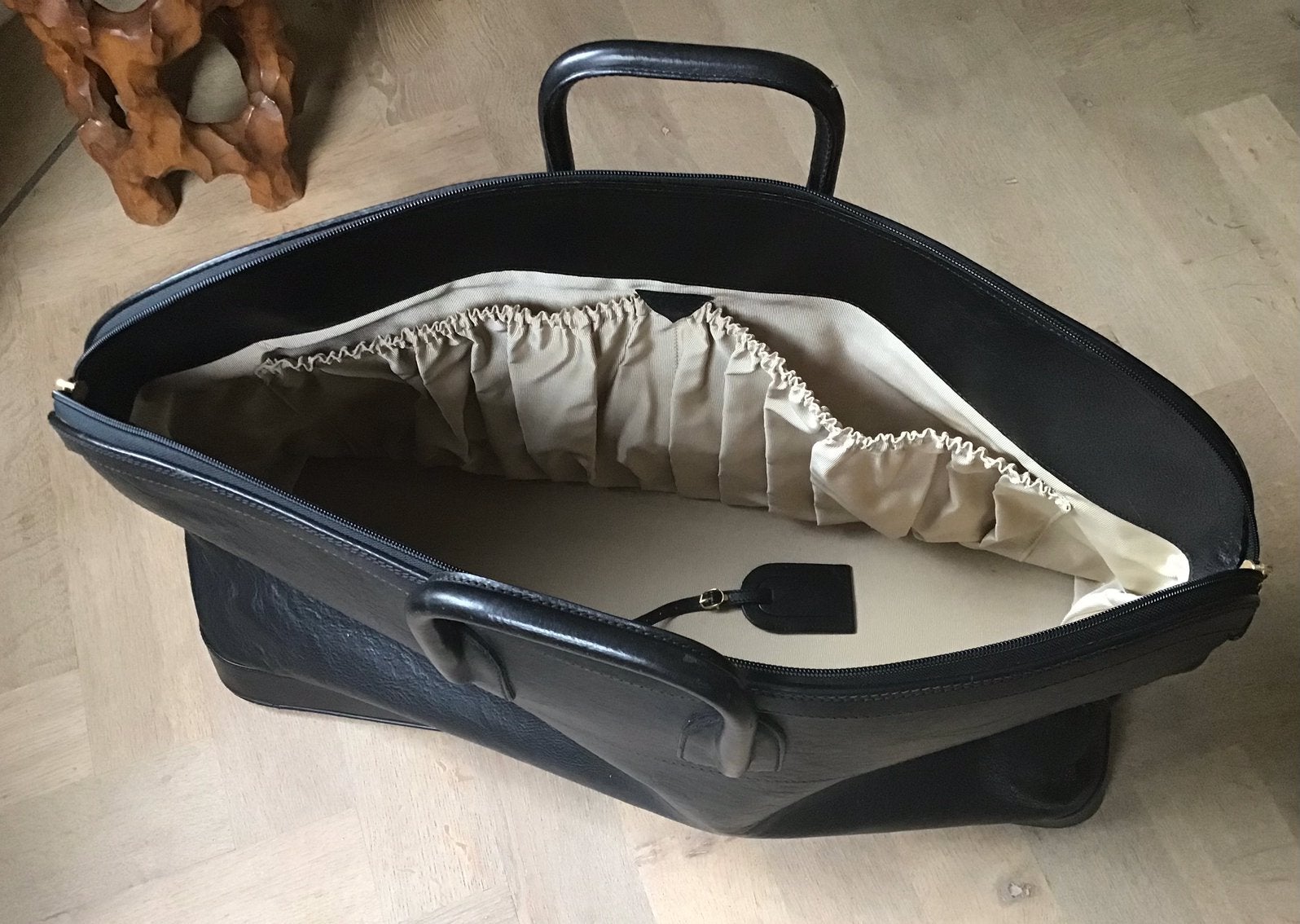 Italiaanse ruime, nieuwe lederen weekendtas., Ophalen of Verzenden, Nieuw, Leer