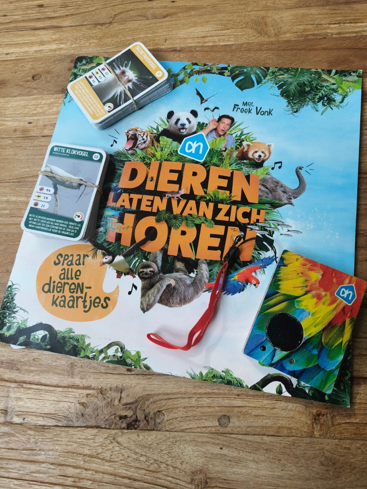 Freek vonk wilden dieren boek met geluidskastje, Albert Heijn, Ophalen