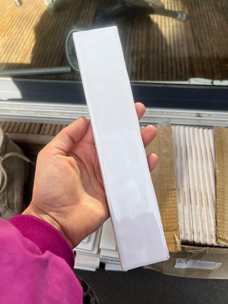 Witte tegeltjes, Doe-het-zelf en Verbouw, Tegels, Ophalen, Nieuw, Minder dan 20 cm, 20 tot 40 cm