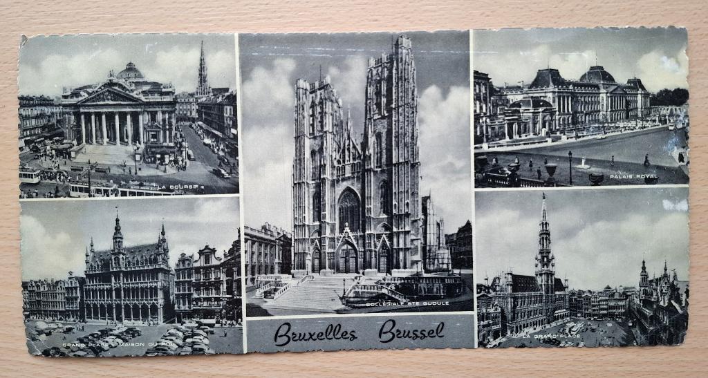Ansichtkaart Brussel uit 1960, Verzamelen, Ansichtkaarten | België, Verzenden, 1960 tot 1980, Ongelopen, Brussel (Gewest)