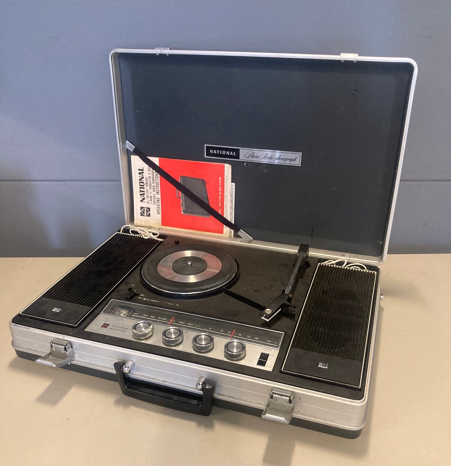 1973 National iconische James Bond 007 koffer hifi set, Ophalen of Verzenden, Gebruikt, Platenspeler, Overige merken
