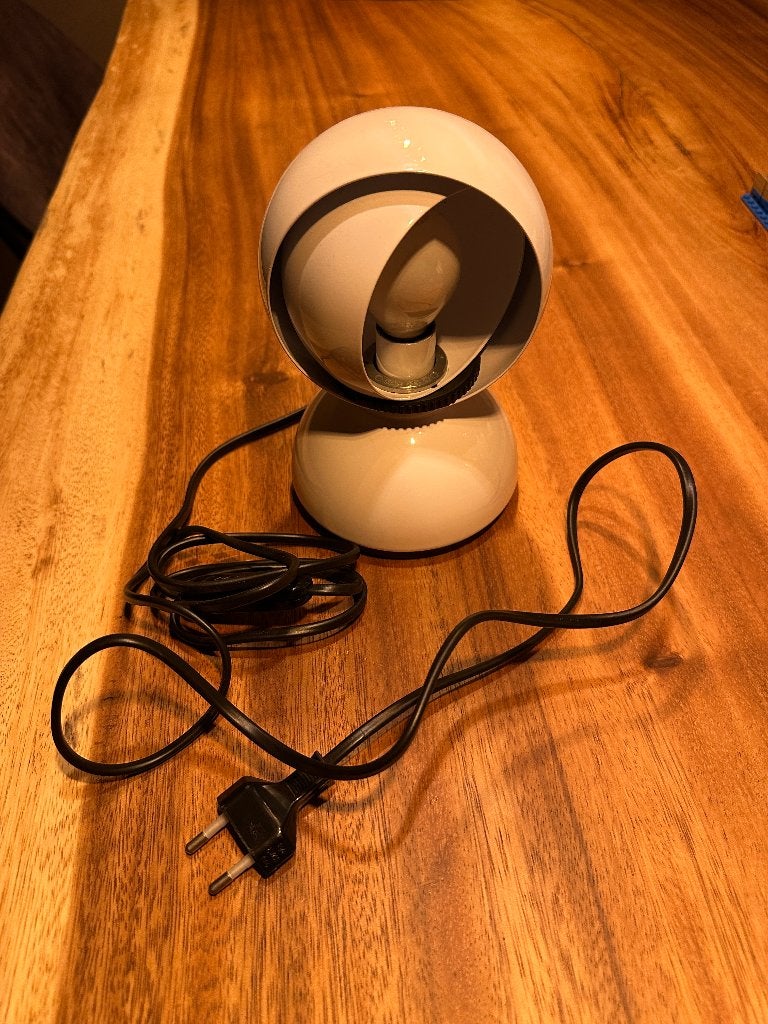 Artemide Eclisse tafellamp (wit), Bureaulamp, Met schakelaar, E14 (klein), Wit