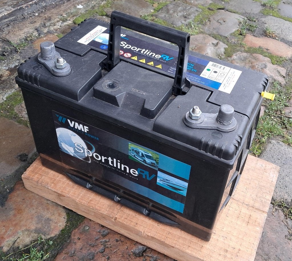 auto accu of batterij VMF 12V 90AH, Ophalen, Gebruikt, Opel