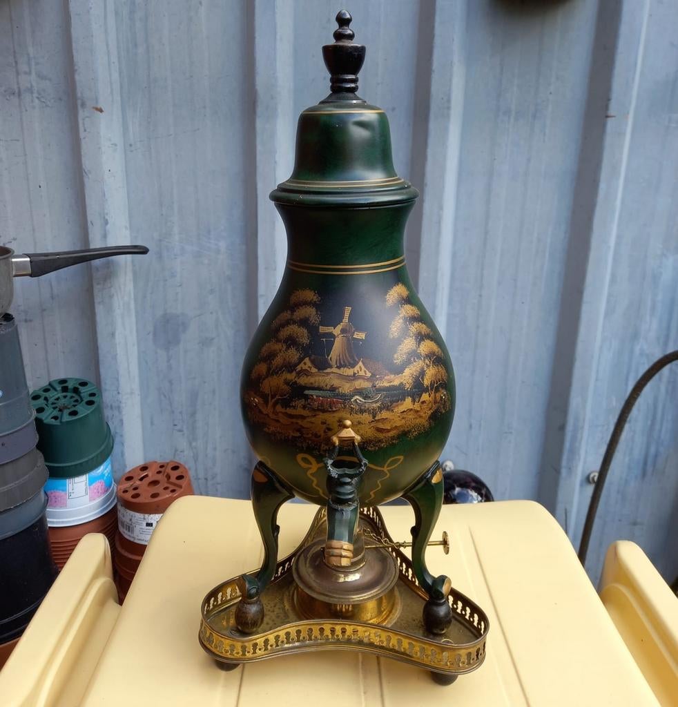 Vintage oud kraantjespot (klein deukje geen hinder), Ophalen of Verzenden