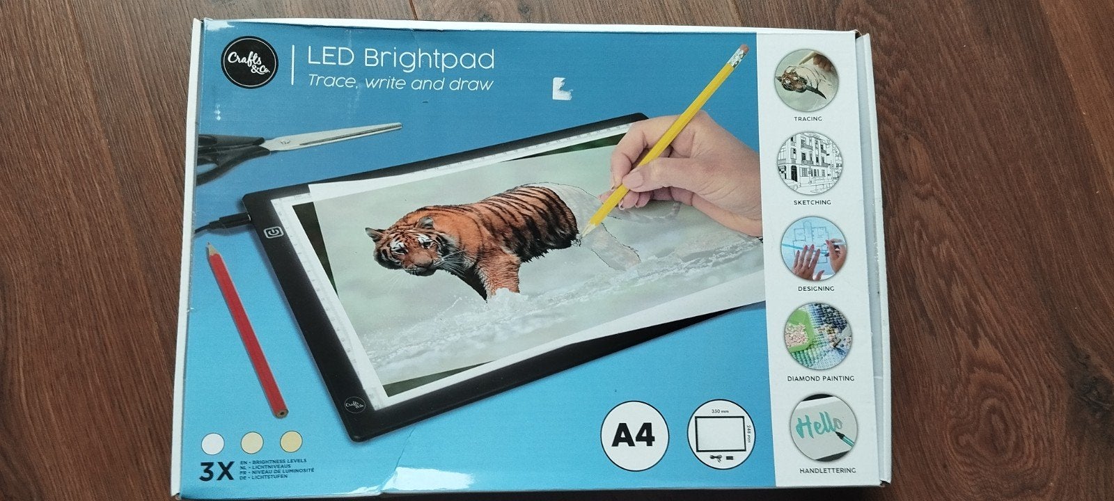 LED Brightpad A4 Tekenbord - Zo goed als nieuw, Ophalen of Verzenden, Zo goed als nieuw, Overige typen