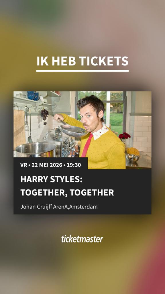 2 kaartjes voor Harry Styles 22 mei, Twee personen, Mei