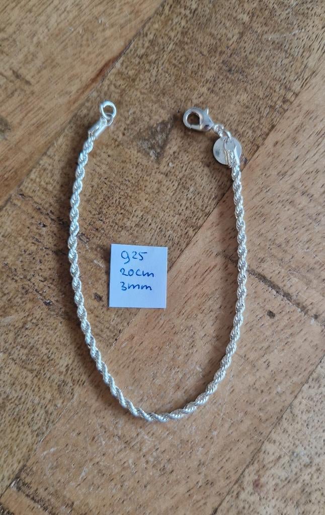 Zilveren enkelband, Ophalen of Verzenden, Nieuw, Zilver