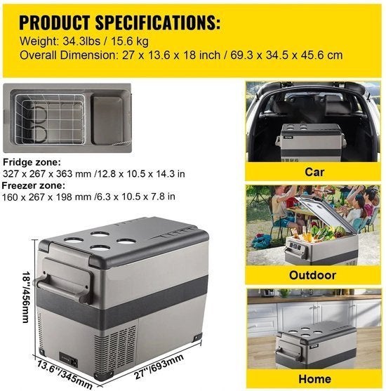 Auto Koelbox - Compressor Koelbox - Compressor Koelkast - Ko, Hobby en Vrije tijd, Overige Hobby en Vrije tijd, Nieuw, Verzenden