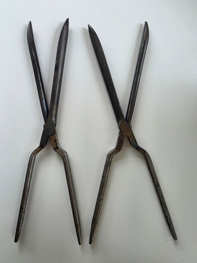 Vintage DEUSS krultangen 2 stuks, Ophalen of Verzenden, Gebruikt, Krultang of Stijltang