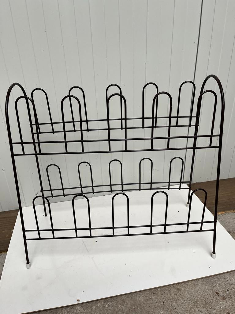 Zwart metalen schoenenrek, Ophalen, Gebruikt