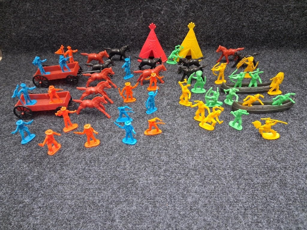 Lot western cowboys en indianen, Verzamelen, Ophalen, Zo goed als nieuw