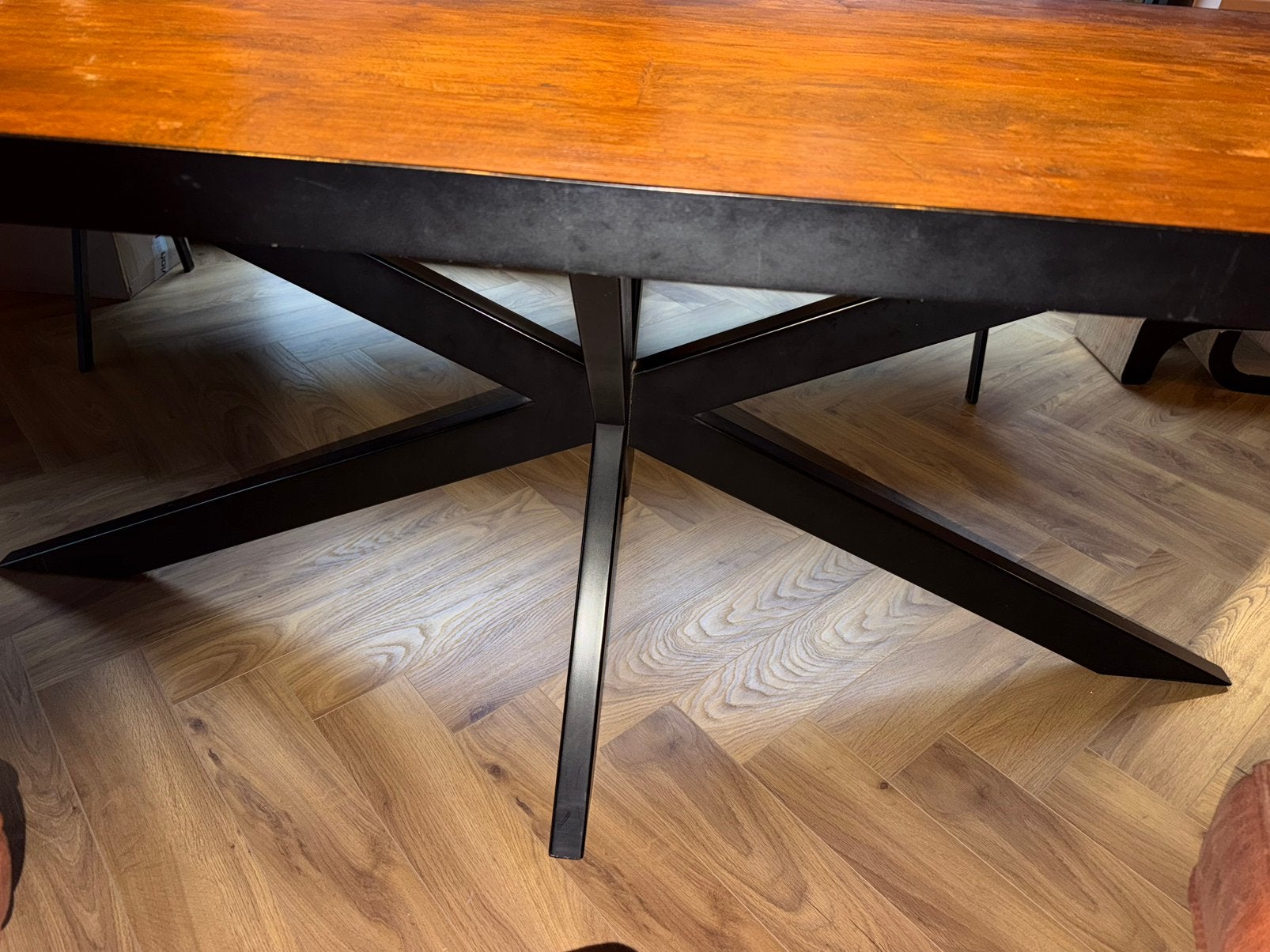 Gave dining table 260 spider legs, Ophalen, 200 cm of meer, 50 tot 100 cm, Zo goed als nieuw