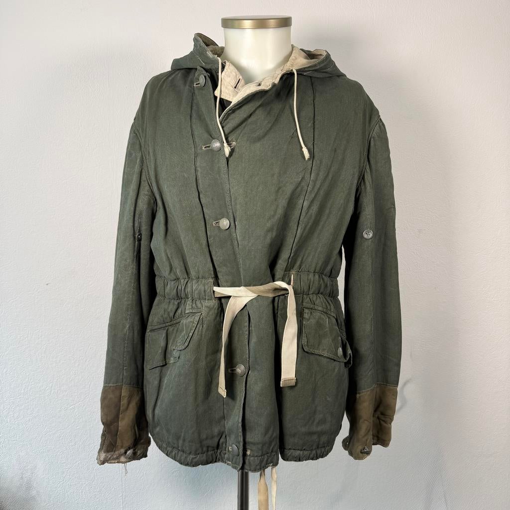 Duitse winter parka reversible wo2, Ophalen of Verzenden, Duitsland