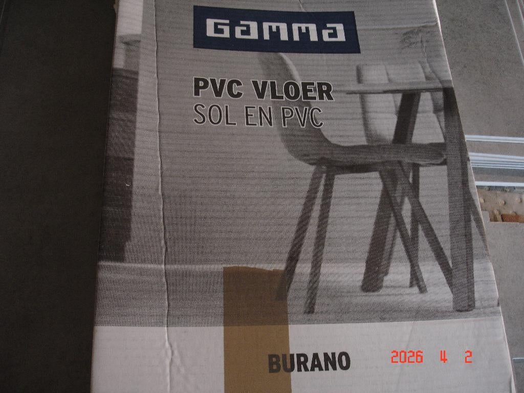 pvc vloer, Burano grijs., Huis en Inrichting, Stoffering | Vloerbedekking, Ophalen, Gebruikt, Burano grijs, neutrale uitstraling.